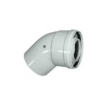 Koleno koaxiálne 80/125/45° PP/AL