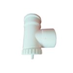 T-kus revízny vert. s odvodom biely plast