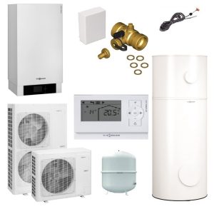 Balíková zostava Viessmann Vitocal 100-S, AWB-M-E-AC 101.B, 230V,  typu B04, B06, B08, Vitocell 100-V, CVWC 300 l