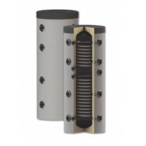 Akumulačná nádoba 150 UK-PS2 so špirálou S1-1,1 m2, S2-0,66m2 s pevnou izoláciou