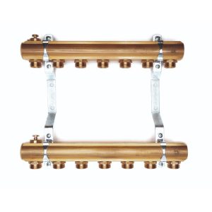 Rozdeľovač 2 okruhy mosadz pre radiátory