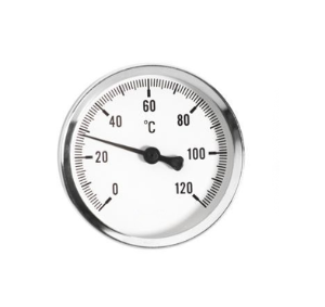 Teplomer 1/2" 60, 0-120°C, s jímkou 40mm - zadný